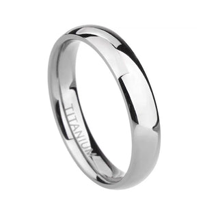 TIGRADE 2/4/6/8mm Mens Wedding Band Polished Women Titanium Simple Engagement Classic Rings Black Silver Color Lady anel 3-15