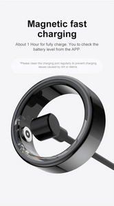 AMZMAX R02 Smart Ring Multi-sports Modes Pedometer Fitness Tracker Health Monitoring IP68 Waterproof Military Grade Smart Ring