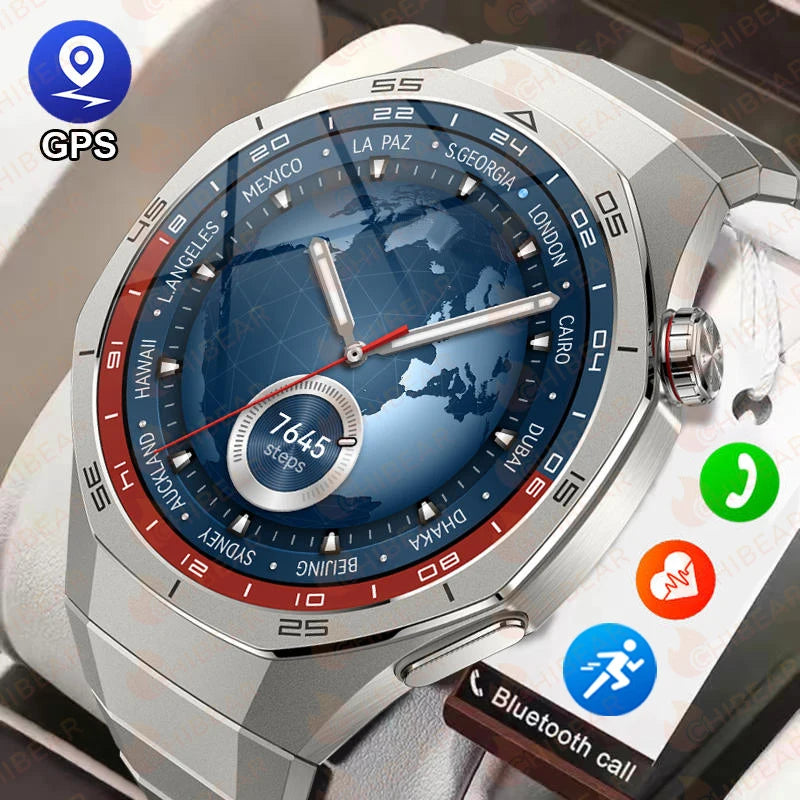 Huawei Watch GT5 Pro 
ساعة ذكية بشاشة HD، تدعم GPS، مكالمات بلوتوث، ومراقبة صحية شاملة. تصميم أنيق، مقاومة للماء، وبطارية