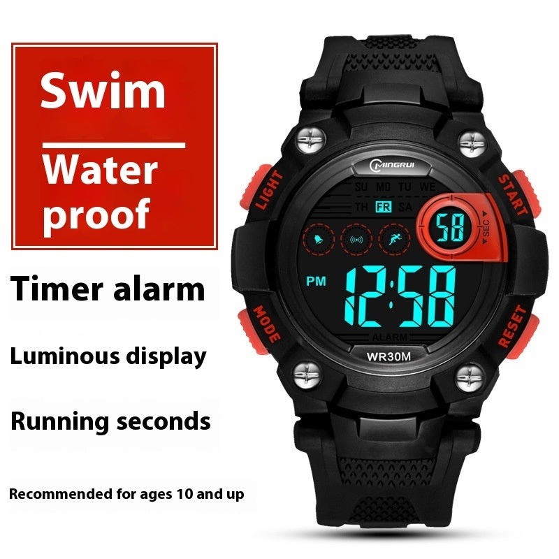 Waterproof Anti-fall Multifunctional Sports Student Electronic Watch